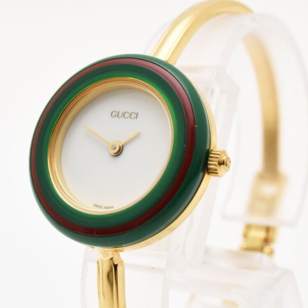 14K Gold Plated Gucci Watch RARE Collectors! - Picture 3 of 10